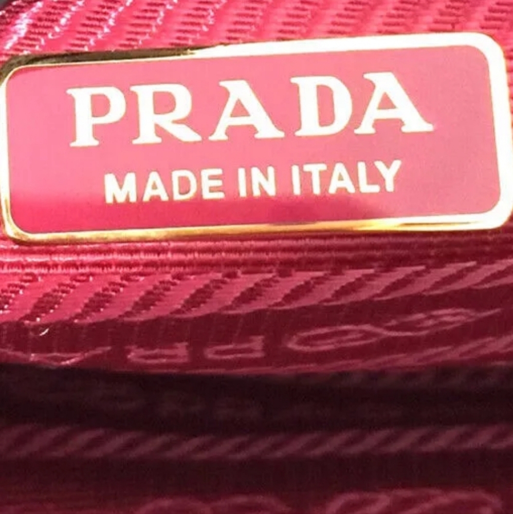 PRADA Mini Canapa Velvet Belt Motif Hand Bag - Picture 9 of 11